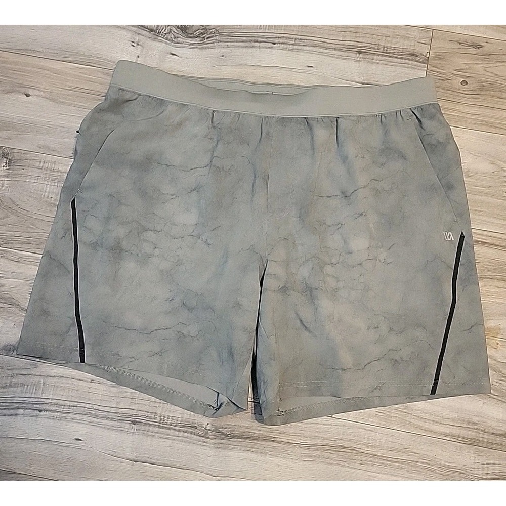 VRST All In Shorts Mens XXL Gray Silver Shadow‎  7"  Lined Woven NEW